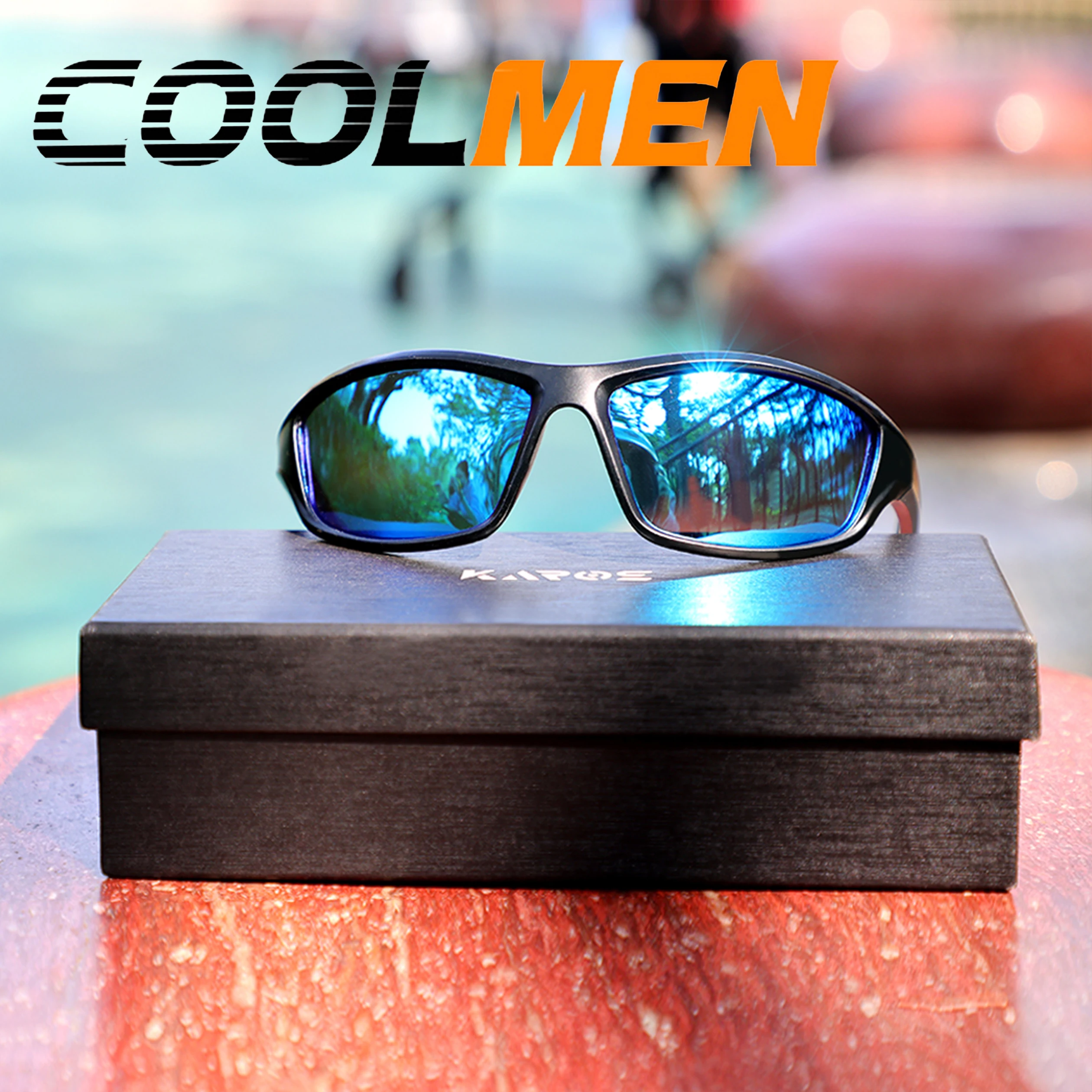 

COOLMEN Polarized Glasses Fishing Sunglasses Men Driving Shades Male Eyeglasses Women UV400 Eyewear Hiking Classic Sun Glasses