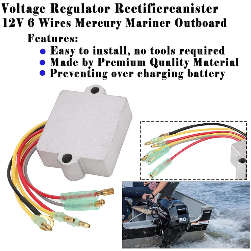 

For Mercury Mariner Outboard 6-Wire 815279-3/883072T Voltage Regulator Rectifier