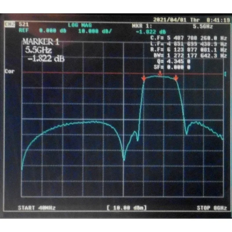 5.8G(5000-6000MHz)UWBDedicated to Wireless Systems Broadband Bandpass Filter。SMAInterface