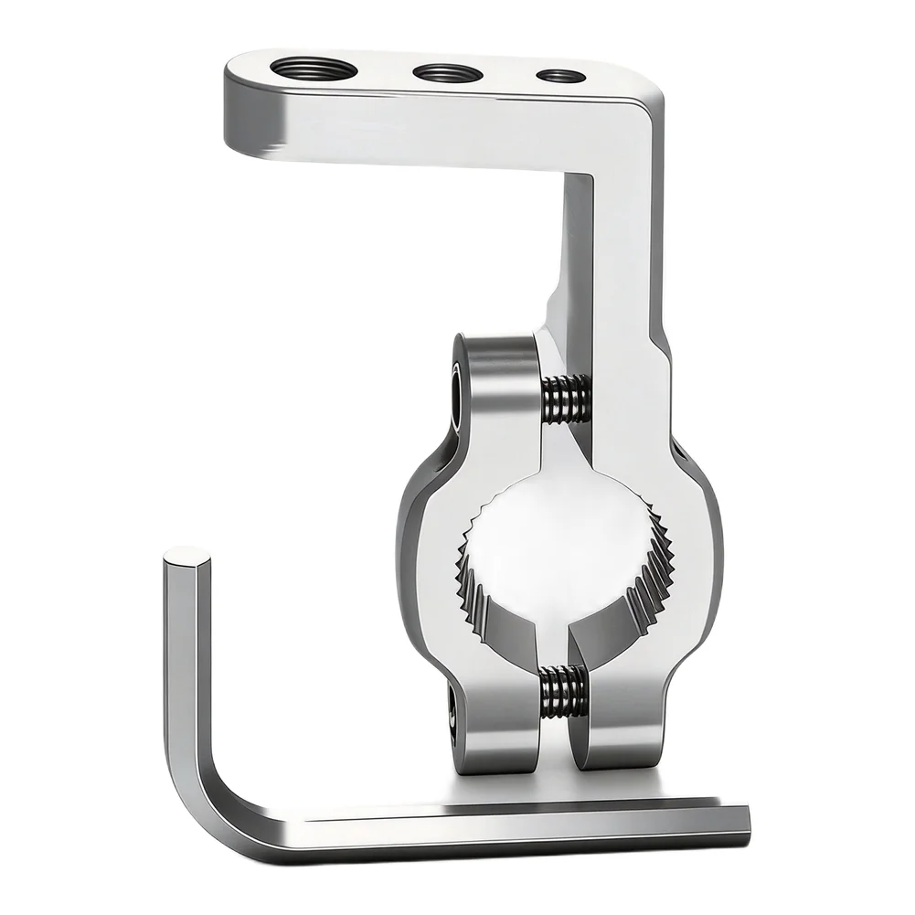 Motorcycle Multi Functional Bracket Head Extension Bracket with Multiple Screw Hole Sizes to Support Various Motorcycle Devices