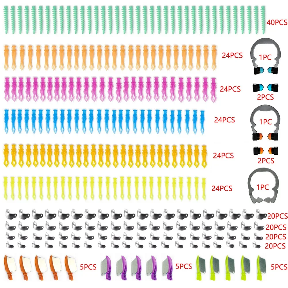 260/258szt Dental Sectional Matrix System A4 Niti Separation Clamping Rings Adaptacyjne kliny Kleszcze Materiały stomatologiczne