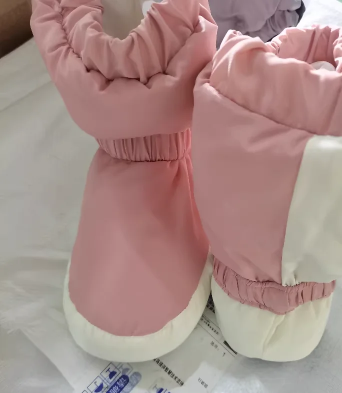 Thickened Dance Warm-up, Kids Adults Winter Soft Sole, Ballet Dance Warm Shoes, Girls' Practice with Velvet Ballet Cotton Shoes