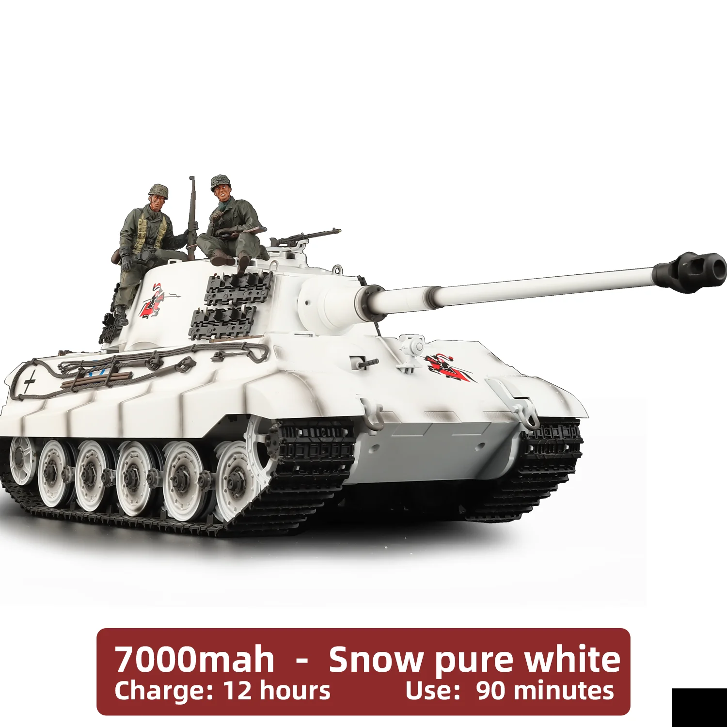 Heng Long rc tanks 1/16 German King Tiger tank Model(Spray - painted Version)(Metal Wheel & 360° Turret Rotation & Track)