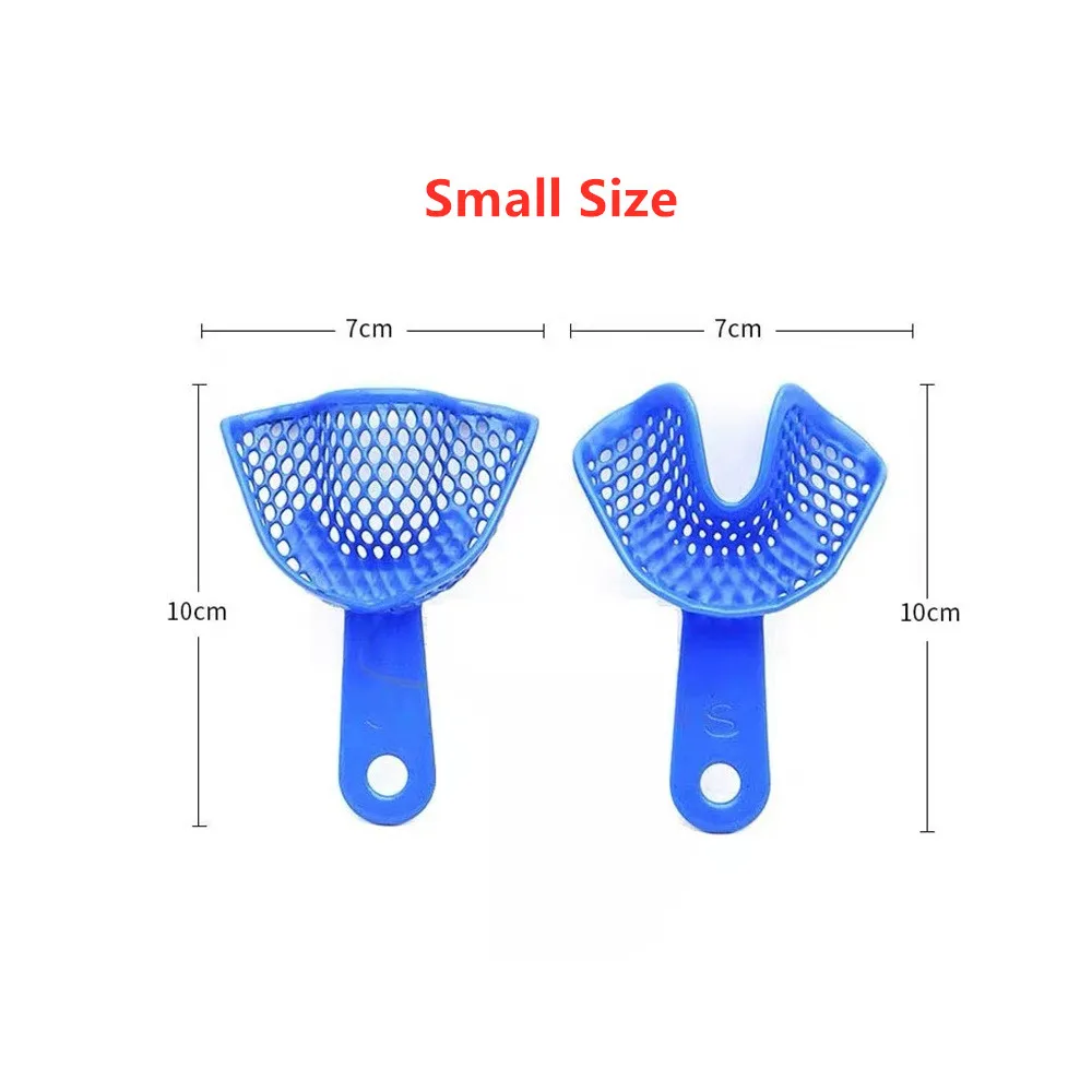 2pcs/set Dental Impression Trays Plastic-Steel Oral Care Teeth Holder Dental Materials Dentistry Dentist Tool For Adult Children