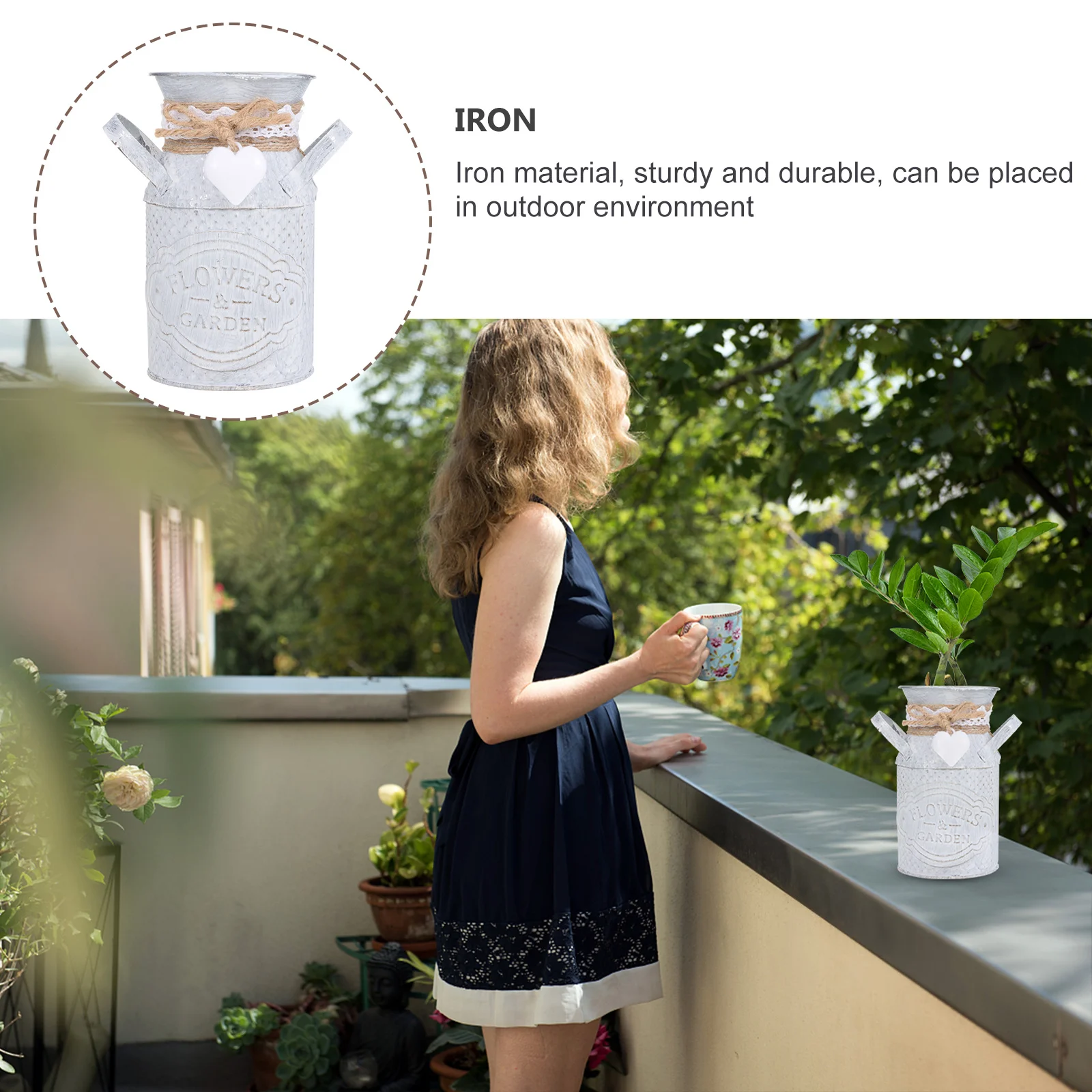 

Creative Metal Succulent Flowerpot Home Planter Desktop Ornament Mini Bonsai Decor Indoor Outdoor Gardening Decoration