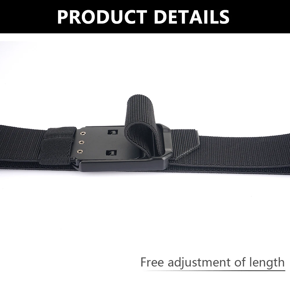 TUSHI Men Aluminium Outdoor Hunting Magnetic Tactical Belt Multi Function Combat Survival Quality Marine Corps Canvas Nylon Belt