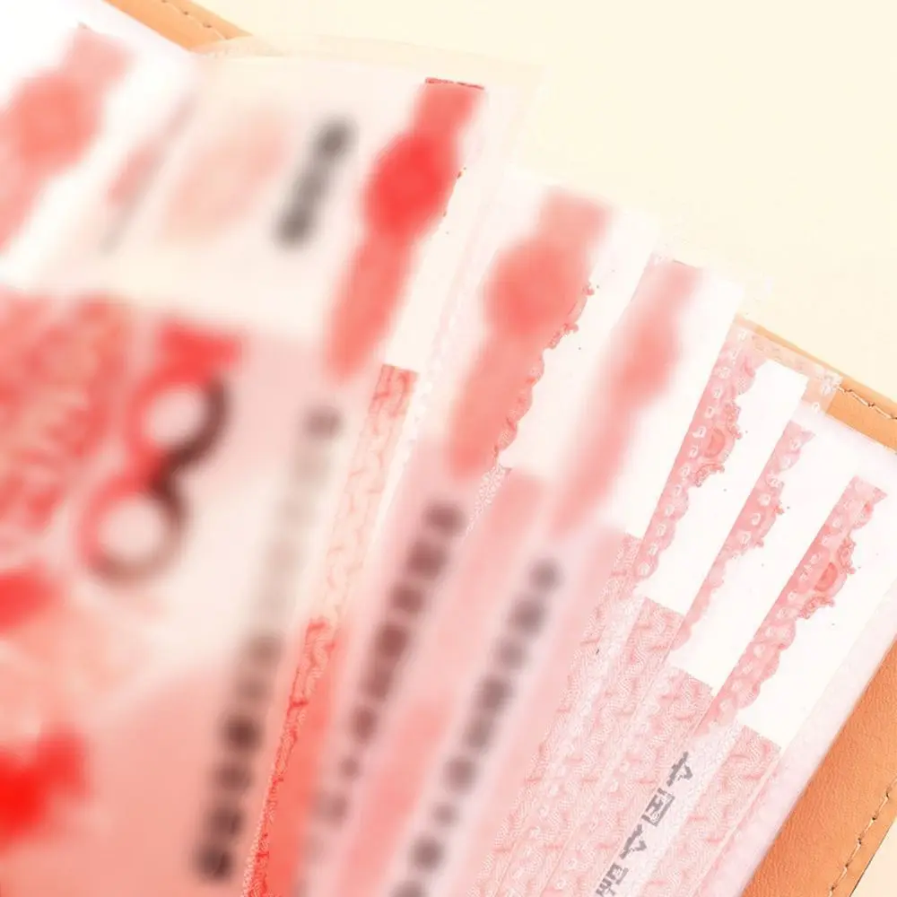 Soft Large Capacity Saving Money Binder Refillable Portable Cash Savings Handbook Waterproof Budget Storage Book Cash Envelopes