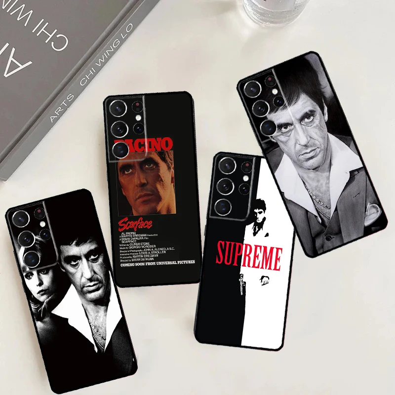 Scarface Al Pacino Movie Case For Samsung Galaxy S24 S23 S22 S21 Ultra S20 FE Note 20 10 Plus S8 S9 S10 Back Cover