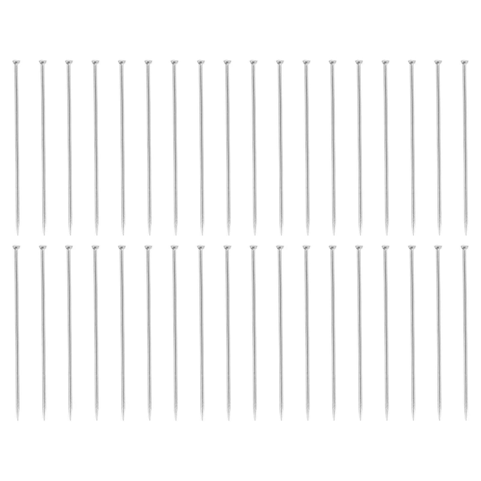 

1000 шт. швейных позиционирующих булавок 0,6x30 мм с плоской головкой, прямые булавки для изготовления украшений, шитья одежды, крепления ткани, рукоделия