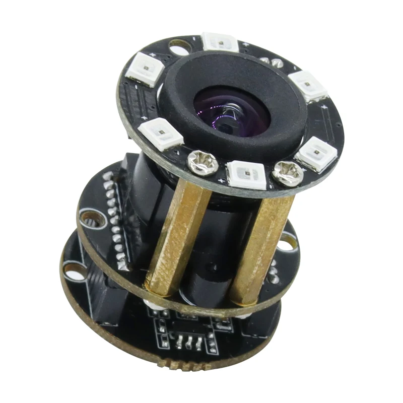 2 MP Global Exposure Camera Module for Embedded Round Hole and Pipe with IR Night Vision Light Panel - Image 2