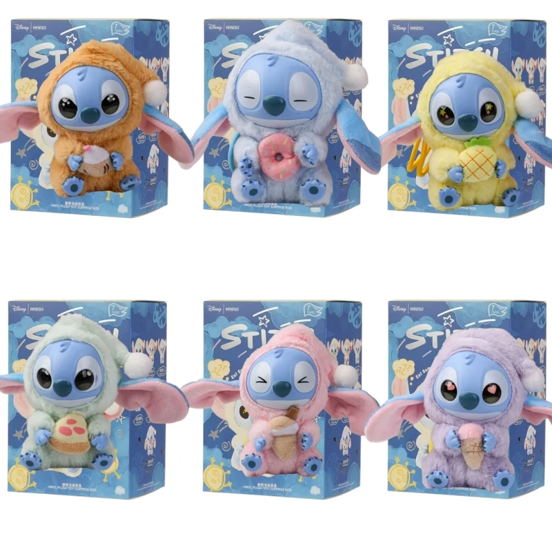 

Hot Sales Stitch Blind Box Bag Eat Some Thing Before Sleep Series Vinyl Pendant Cute Doll Mystery Box Fluffy Doll Surprise Gift
