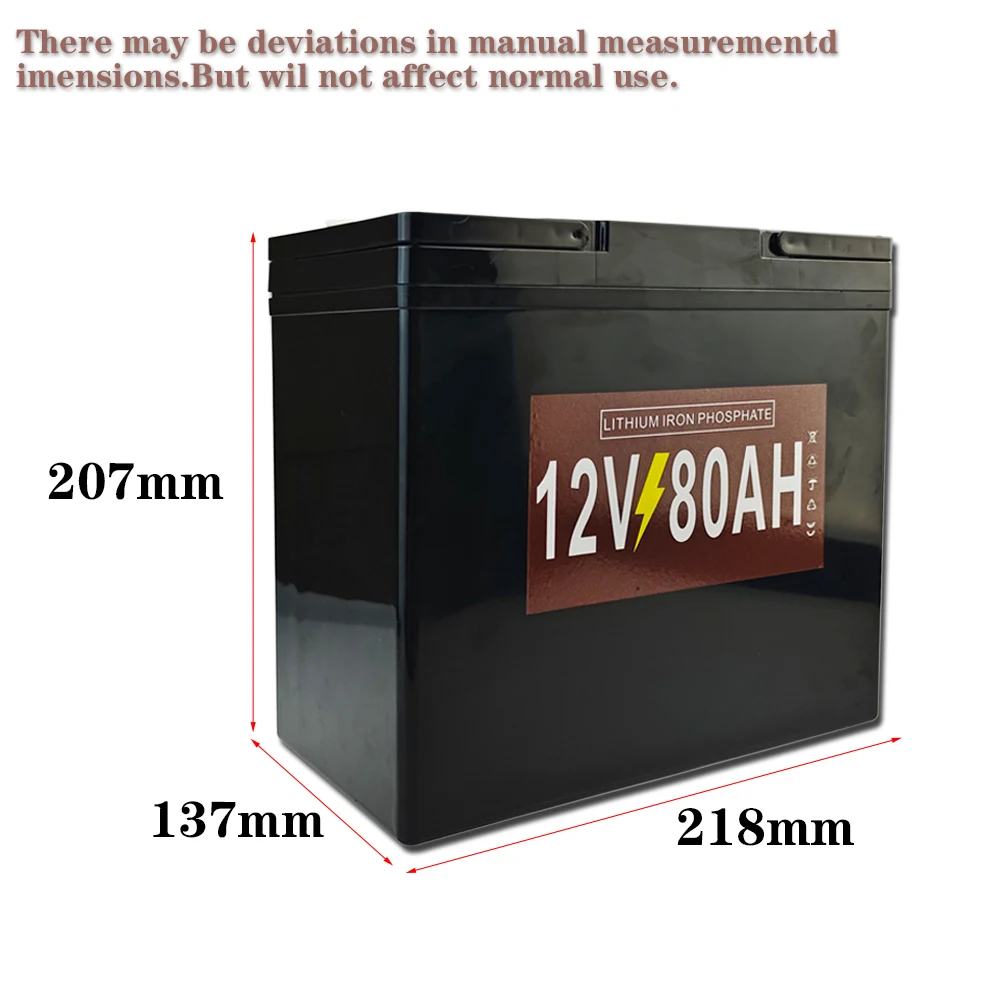 Upgraded 12V 80Ah Li Ion 18650 Battery Electric Vehicle Lithium Battery Pack 9V-12V 60Ah 80Ah Built-in BMS 30A High Current