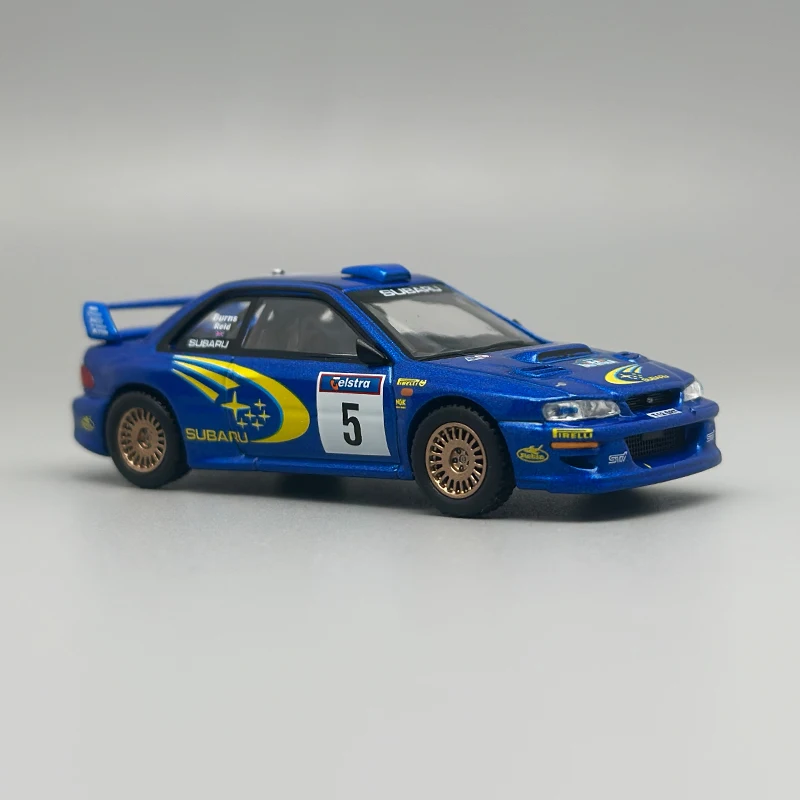 MINIGT 986 سوبارو امبريزا WRC99 1999 فائز رالي أستراليا # 5 نموذج سيارة من سبيكة معدنية زرقاء حصرية من أستراليا مقاس 1:64 #5