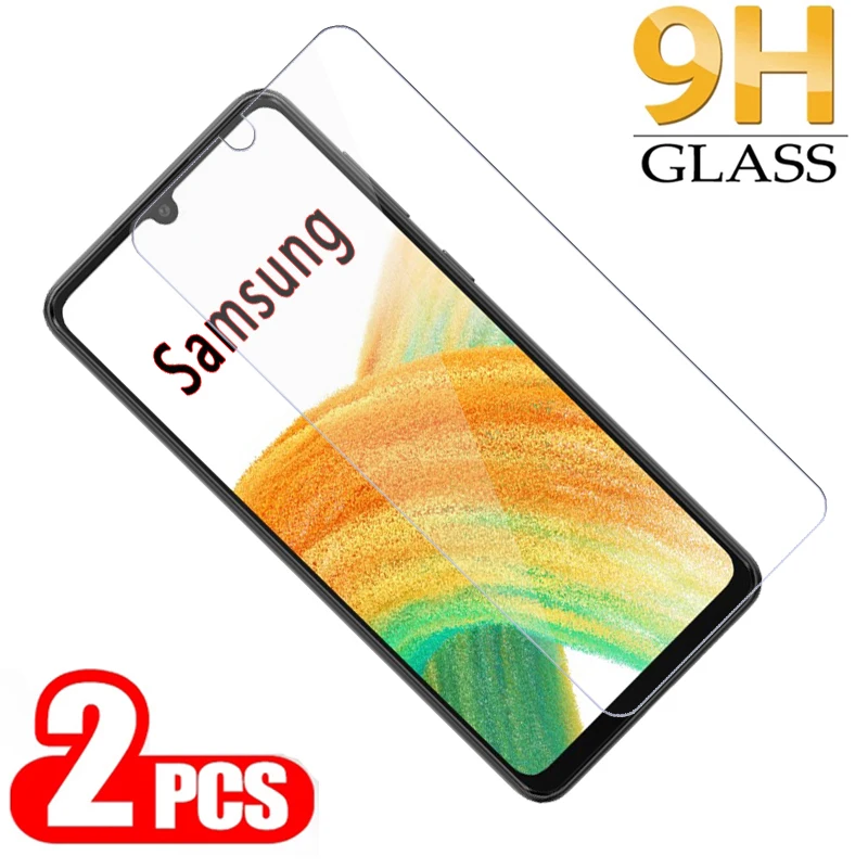 2-1Pc Glass For Samsung Galaxy A02 A03 A03S A12 A13 A22 A22s A23 A32 A33 A42 A53 A73 Cover Film For Samsung A 02 03 12 22 Glass