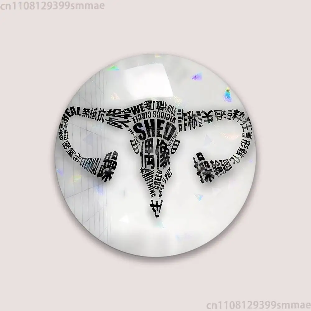 I Love Maretu 58mm Round Cartoon Brooches Badge for Backpack Accessories Hat Decoration HD Print Handmade Gifts