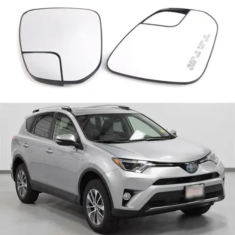 토요타 RAV4 4Runner 2016 2017 2018 87961-42D20 87961-0R220 87961-42D20 87961-0R220 열선 사이드 리어뷰 미러 글라스 렌즈