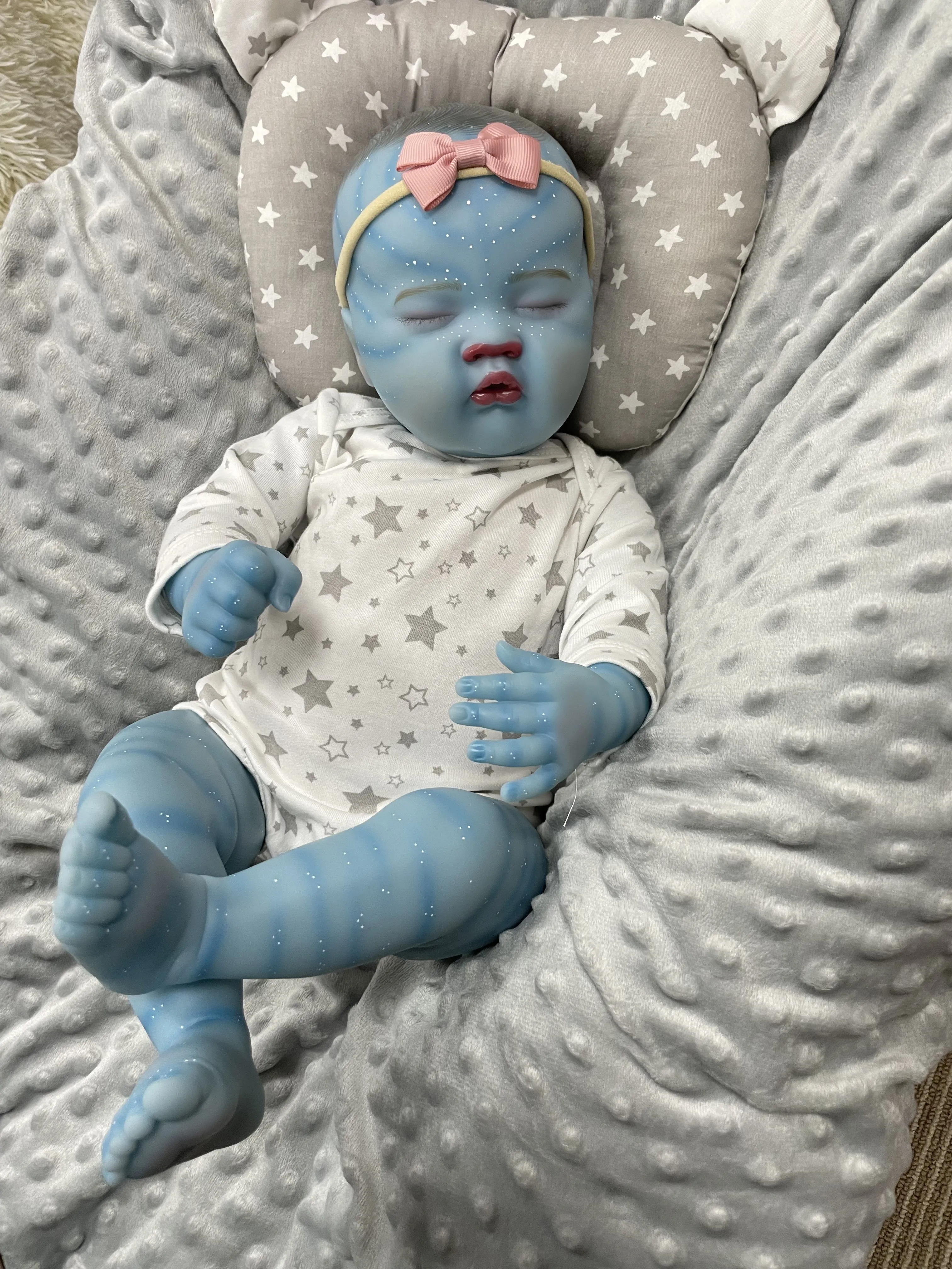 Cokela 48cm / 19 polegadas bonecas reborn criança para presentes realista reborn fantasia criança bebê avatar boneca