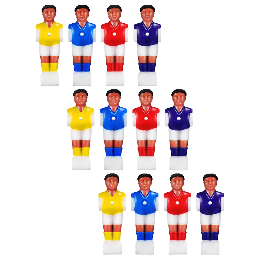 

12 Pcs Football Machine Replacement Soccer Player Number Tabletop Players Desk Figures Plastic