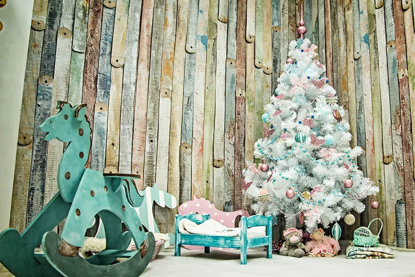 Feliz Natal Fotografia Fundos, Decoração para casa, Happy Holiday Party Decor, Árvores de Natal, Papai Noel Banner, Adereços Cenários