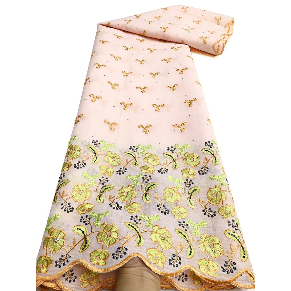 

Swiss Voile Lace Fabric High Quality Lace With Embroidery Fabric African Dry Cotton Lace Fabric For Women Party Dress sewing