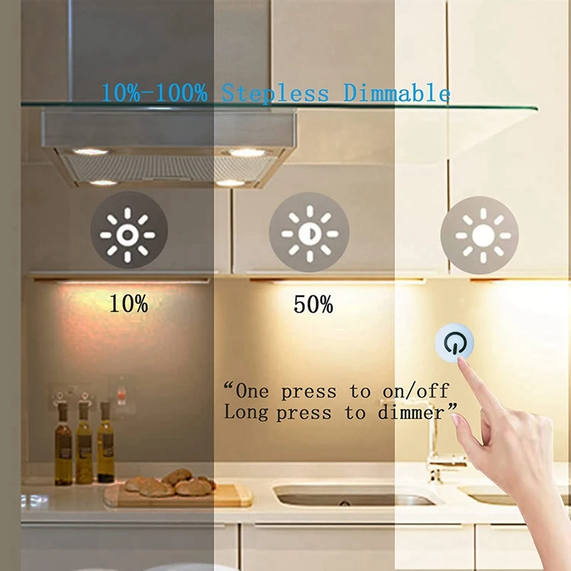 調光スイッチ,テーブルランプ用の無段階調光スイッチ付きスイッチ,LEDライト用,クローゼットとワードローブ,DC 3.7v,5v,12v,6個