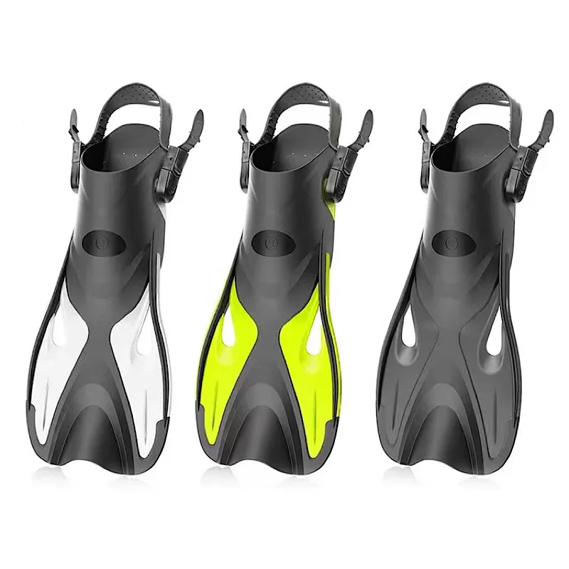 

Professional Adult Diving Fins Comfortable and Flexible Open Buckle Non-slip Swimming Diving Rubber Fins Beach Shoes