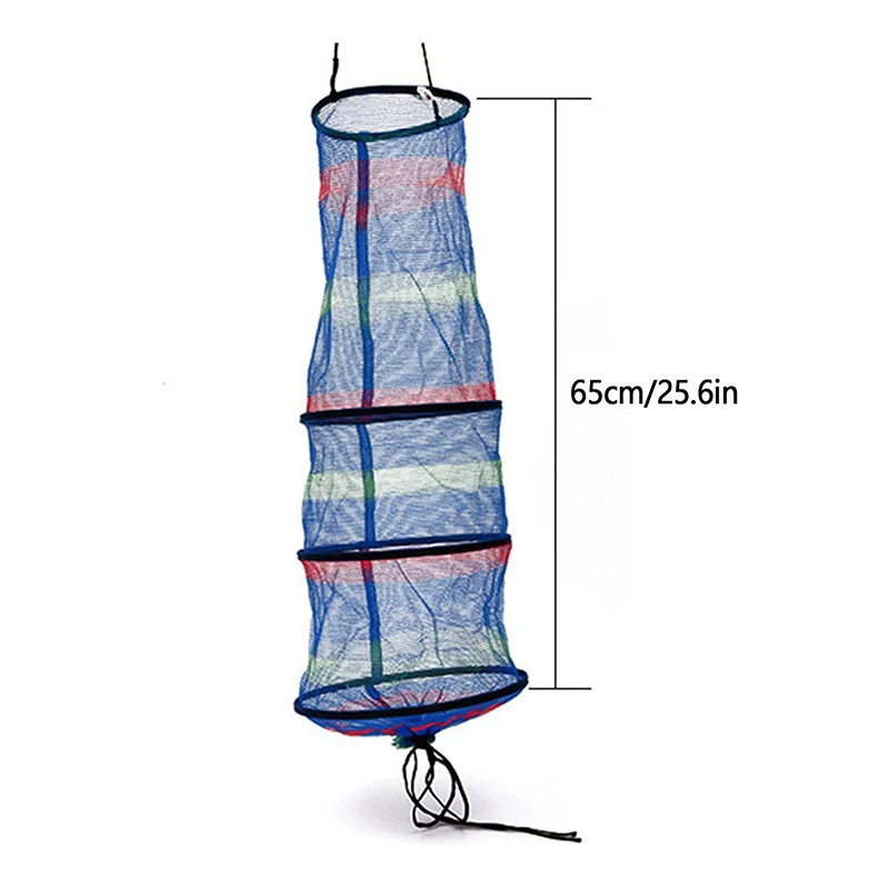 

Portable Fishing Net 3 Layer Round Folding Mesh Trap Fish Basket Collapsible Fishing Net Cage Fish Baskets For Live Fish New