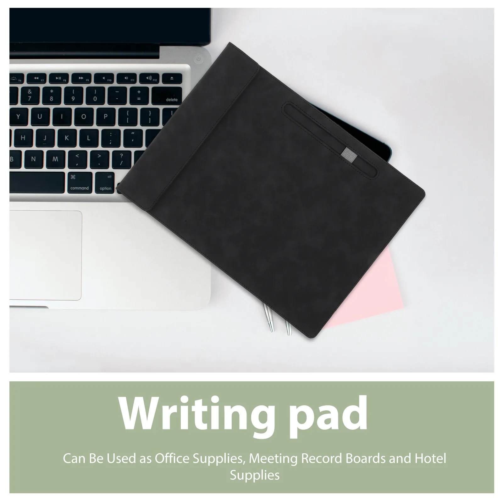 Portable Magnetic Clipboard PU Writing Board for Office Classroom Logistics Home Use Clip Documents Menus Notes Writing Support