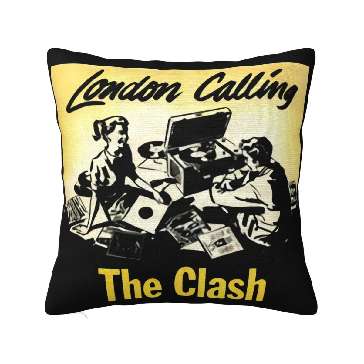 The Clash London Calling Album Cover Mens S Anime Geek Slogan Science Tops Original Crewneck Pillow Case