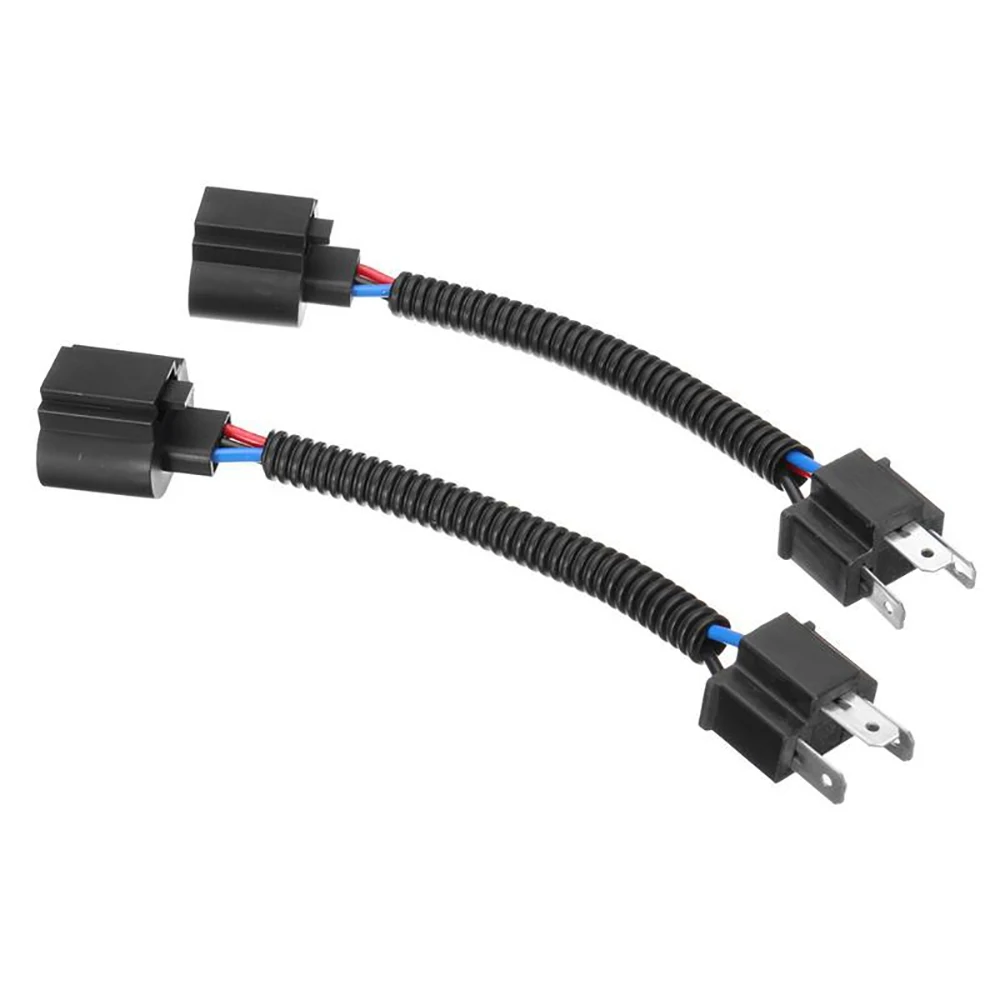 1 Pair Harness Adapter Headlight Conversion Cable Wire Connector for H4 Male To H13 Car USB Socket Car Pigtail Wire Auto Parts