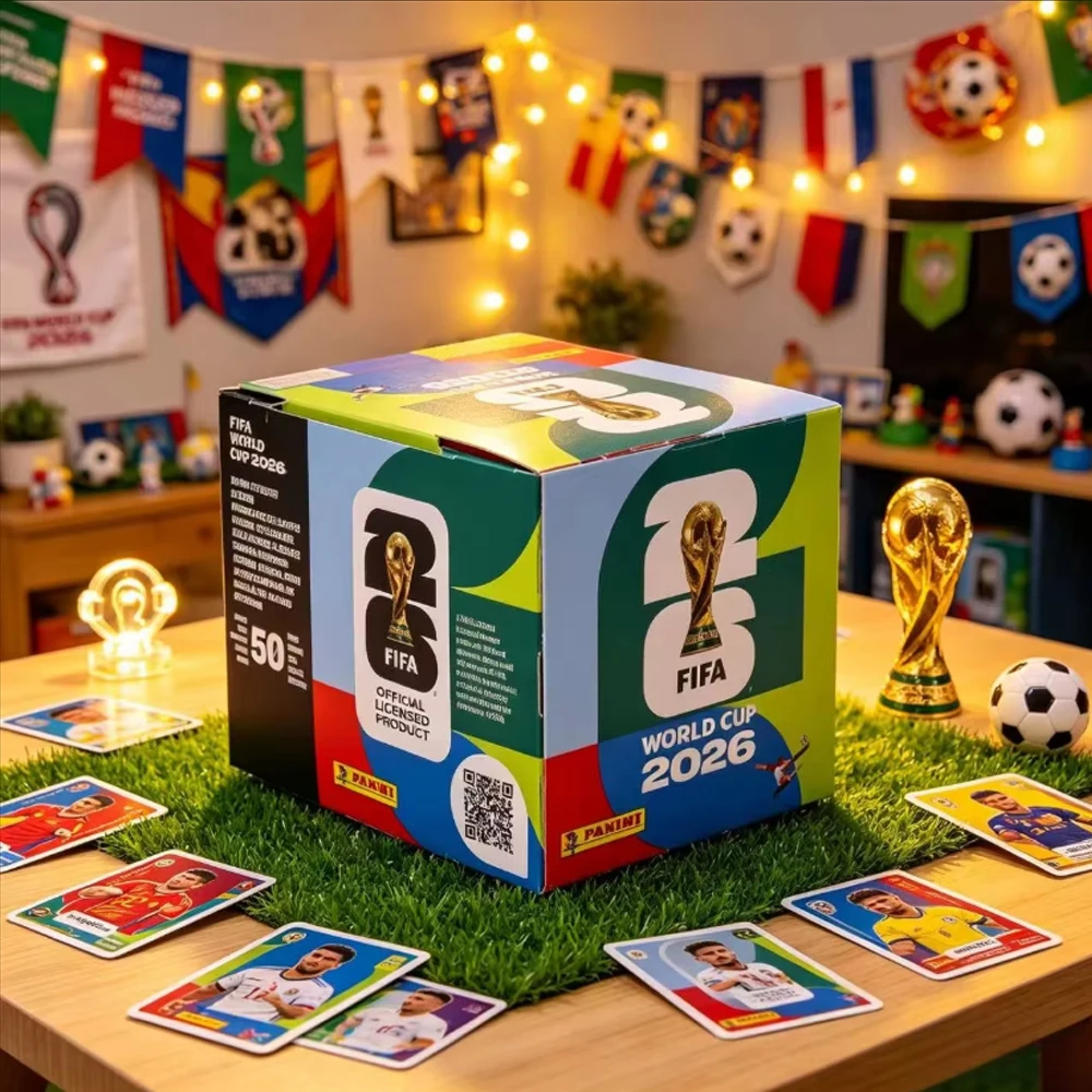 Genuine Panini 2026 FIFA World Cup Qatar Sticker Collection Full Box Official Licensed Soccer Album Stickers *& view 4