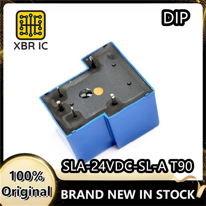 (30/100 pieces) SLA-24VDC-SL-A T90 24V 4-pin 30A T90 Relay, One set of normally open brand new original in stock