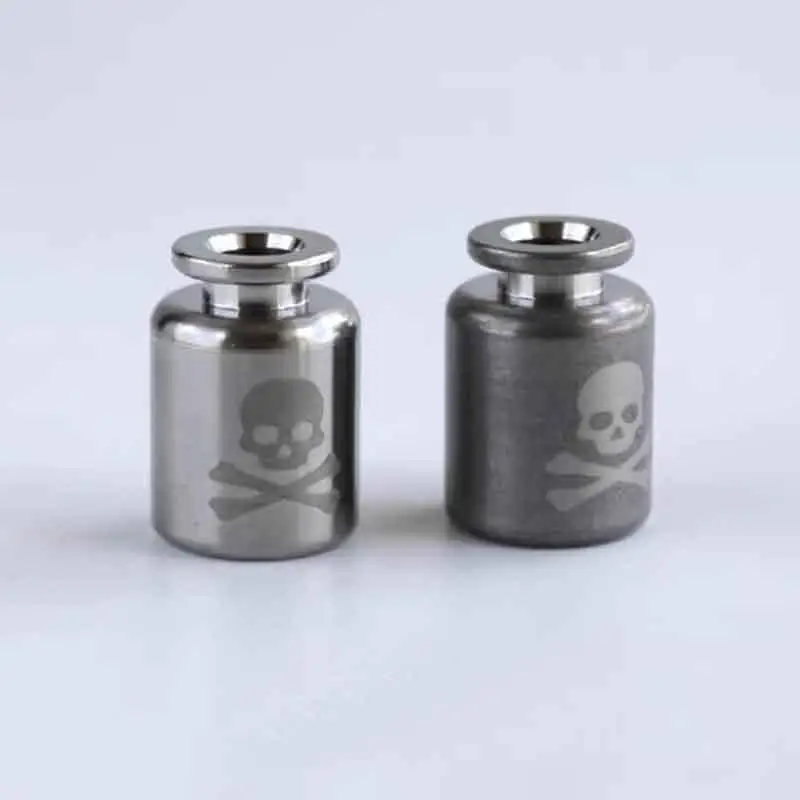 

1 Piece Titanium Small Bottle Ending Beads DIY Paracord Key Chain Zipper Head Pendant