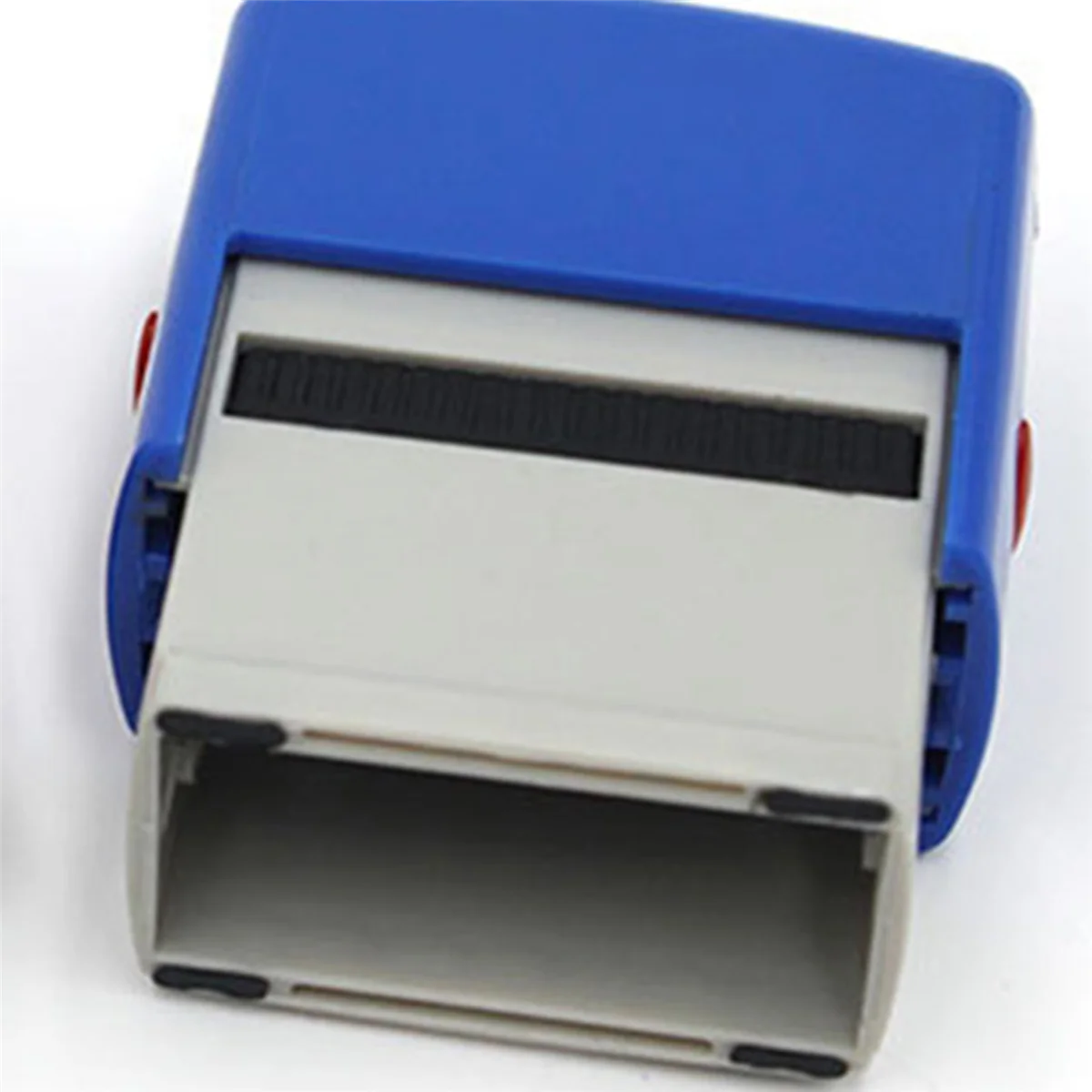 N18R 3X Self Inking Stamp Set Custom Personalised DIY Name Number Address Printing Rubber Stamp with Tweezers Kit Blue