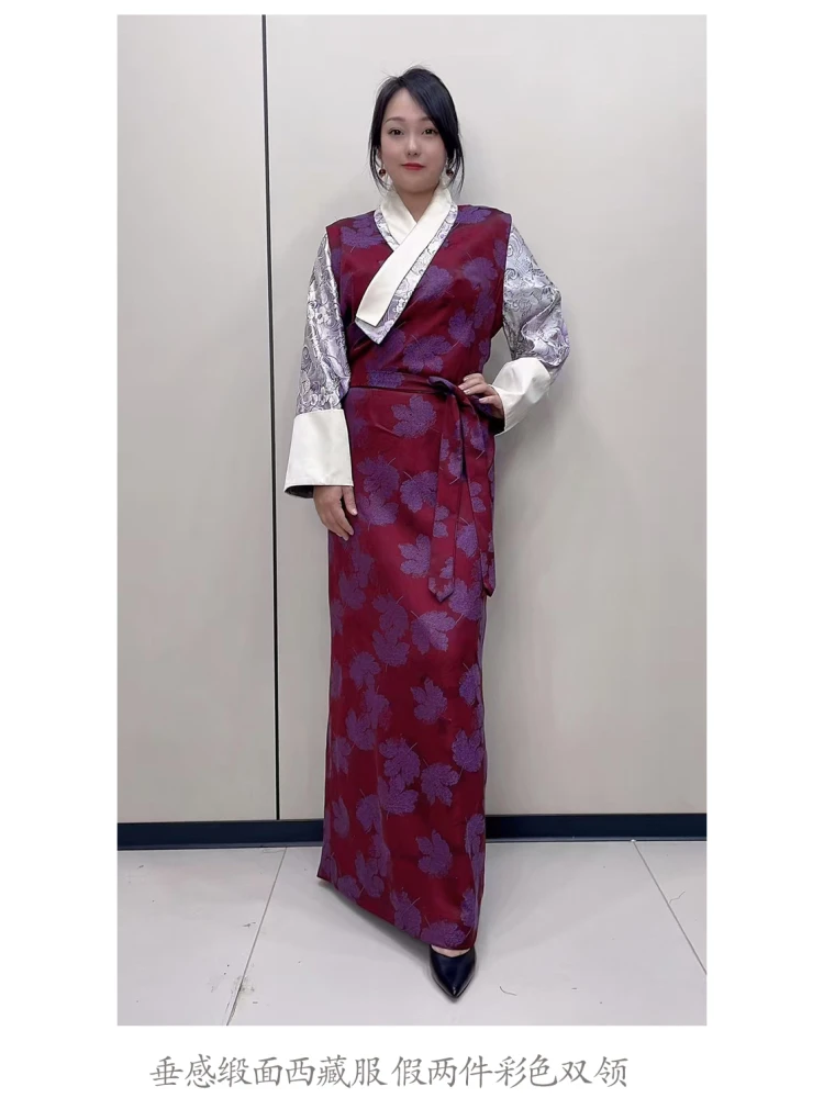 Tibetaanse kleding Mode Rok Dans Academie Prestaties Lange Lhasa Trip Shoot Jurk