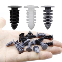 Universally 20Pcs White Black Gray Plastic Rivets Splash Guard Fastener Push Type Clips Car Replacement Accessories
