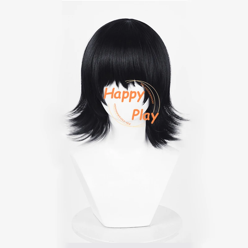 New Shizuku Cosplay Wig Short Scalp Black Shizuku Murasaki Cos Anime Wigs Accessory Heat Resistant Synthetic Hair + Hairnet