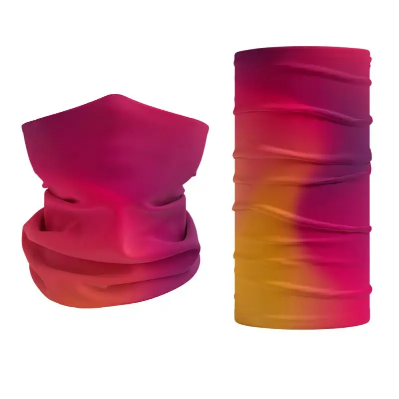 1~4PCS Riding Mask Natural Skin Friendly Digital Printing Ice Silk Cycling Mask Sunscreen Scarf . High Elasticity Fiber