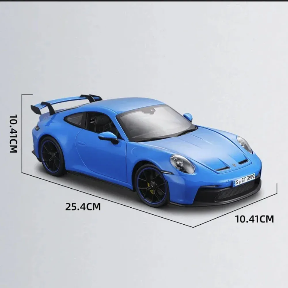 Maisto Porsche 911 Gt3 Model Car Ratio 1:18 2022 Racing Car Alloy Diecast Model Luxury Vehicle Series Collection Kids Toy Gifts