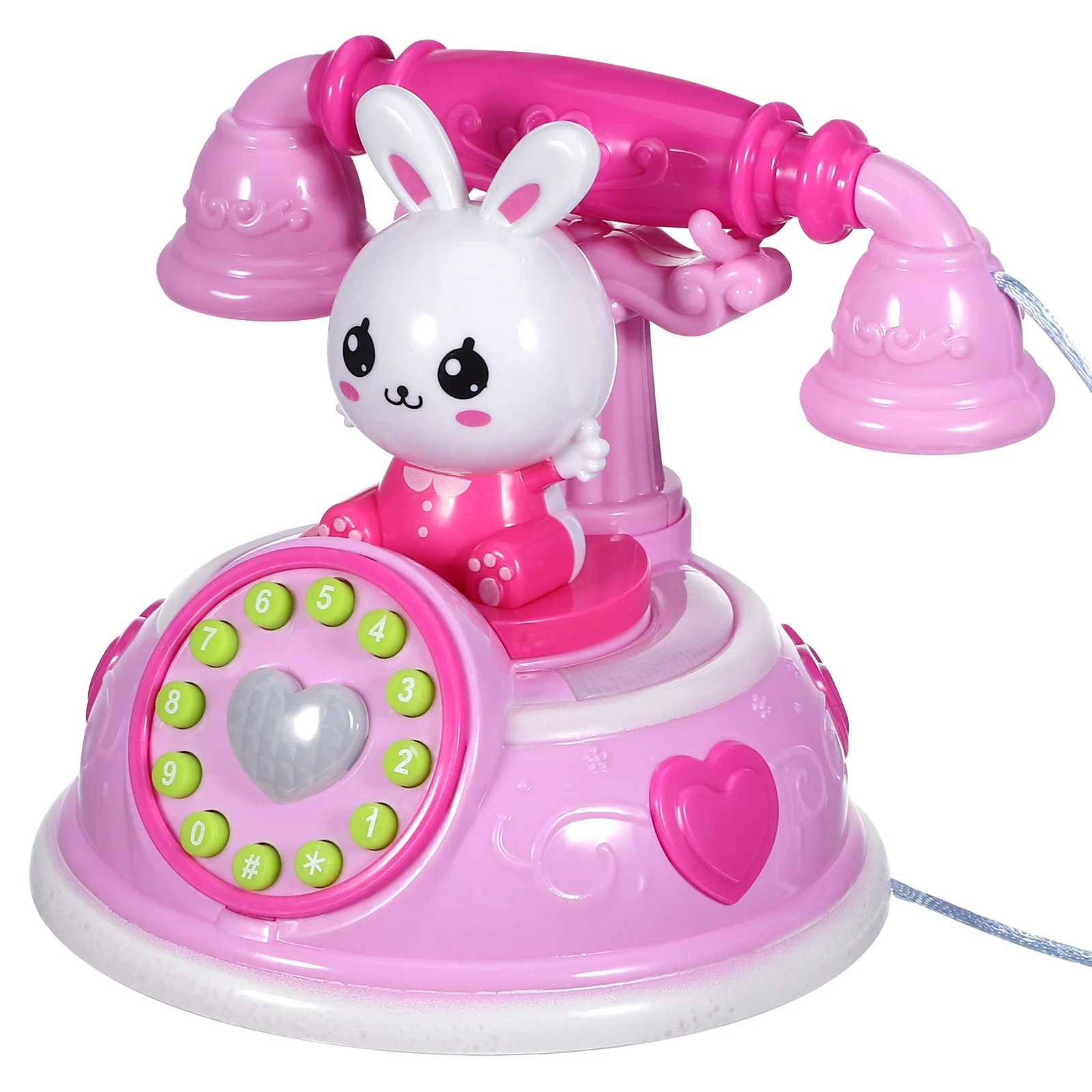 

1pc Simulation Telephone For Kids Fake Phone Plaything Educational Role Playing Interactive Home Appliance Playhouse
