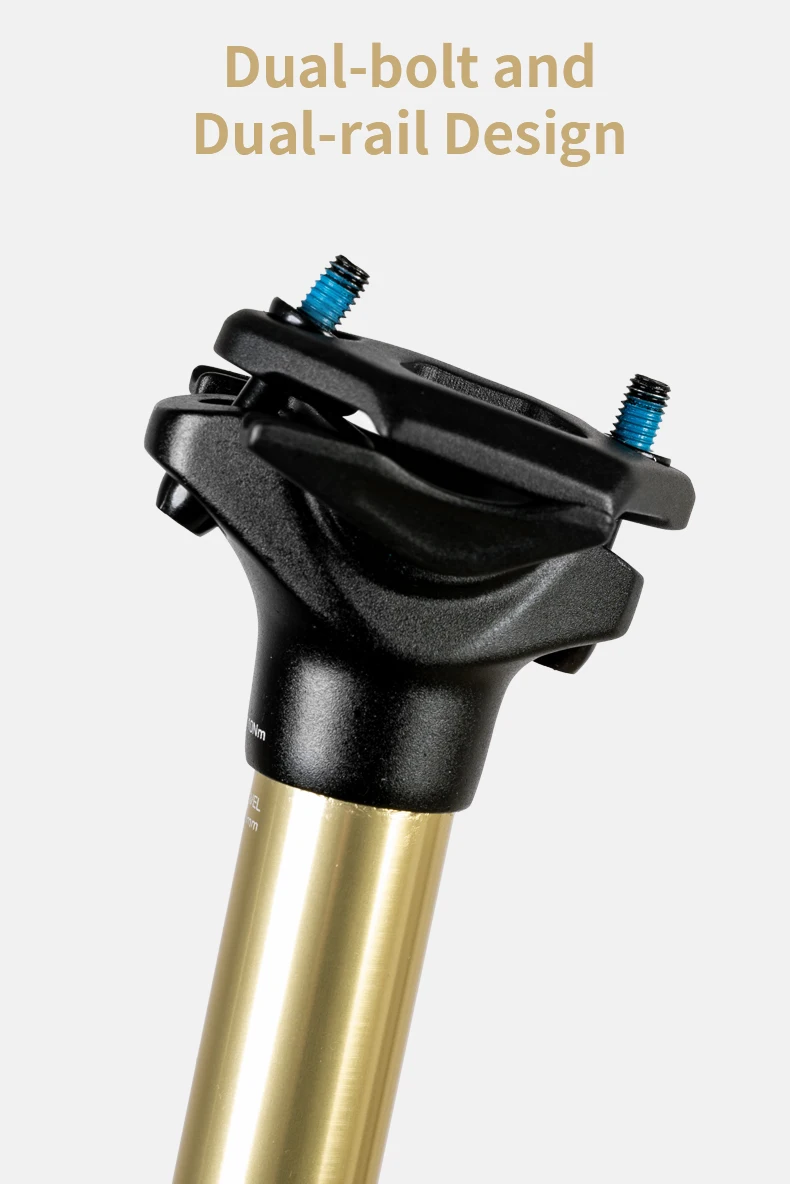ZOOM Fahrrad-Federsattelstütze aus Aluminiumlegierung mit Fernbedienung, Dropper-Rohr 30,9/31,6mm, Fahrrad-Hub-Sattelstütze – Detail 3