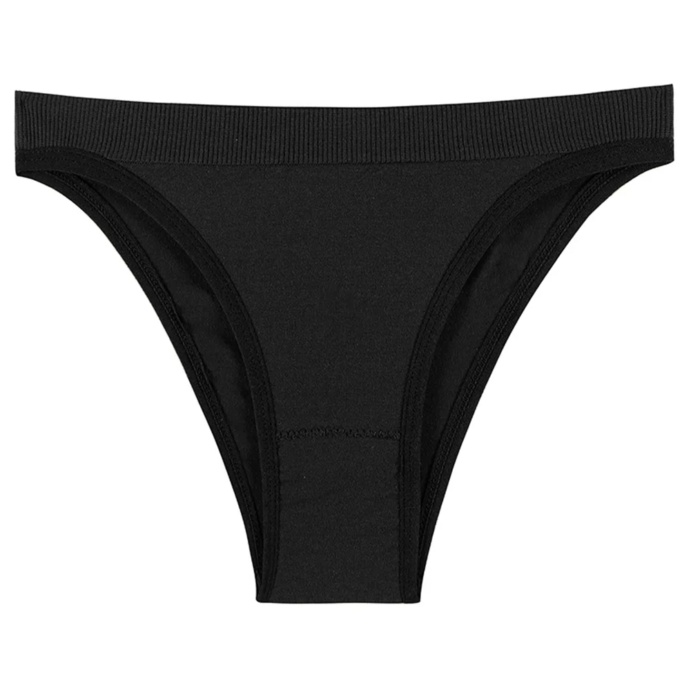 Brief Thong Briefs High Cut Thongs Lingerie Panties Panty Regular Seamless Sexy Slight Stretch Solid Color Sports