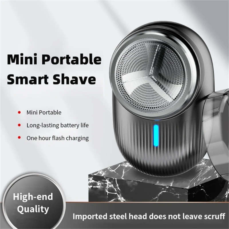 Couteaux tondeuse sans fil, portables, poche, lavables, indolores, rasoirs pour barbe visage, livraison directe