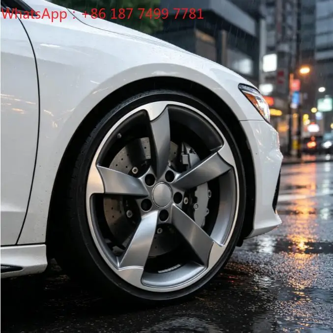 19 20 21 22 Inch 5x112 Two Tone Silver 5 Spoke Lightweight Monoblock Forged Alloy Wheel Rims Aftermarket Tuning Wheels