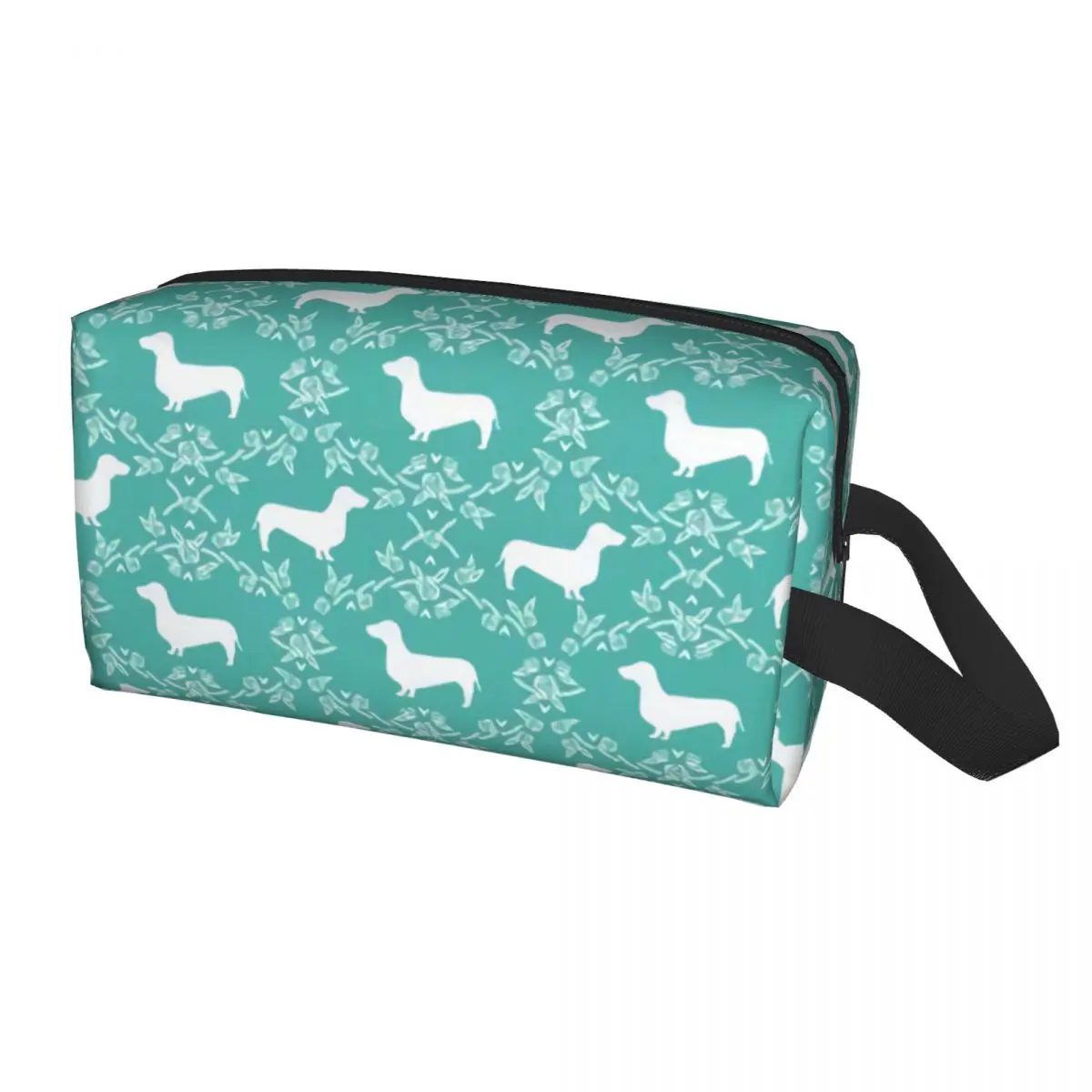 Dachshund Sausage Dog Cosmetic Bag Women Fashion Large Capacity Badger Animal Makeup Case Beauty Storage Toiletry Bags