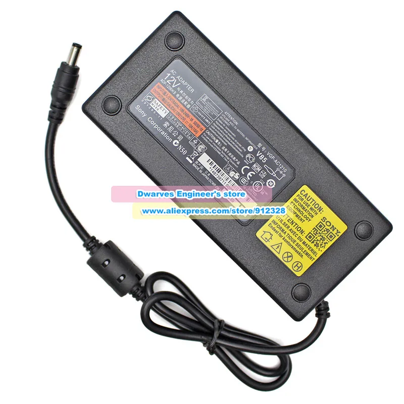 Genuine 120W VGP-AC1210 AC Adapter 12V 10A Charger ADP-1210 BB EADP-96GB A EPS-10 for SONY A​DP-120KH B AC Power Supply 5.5*2.5m