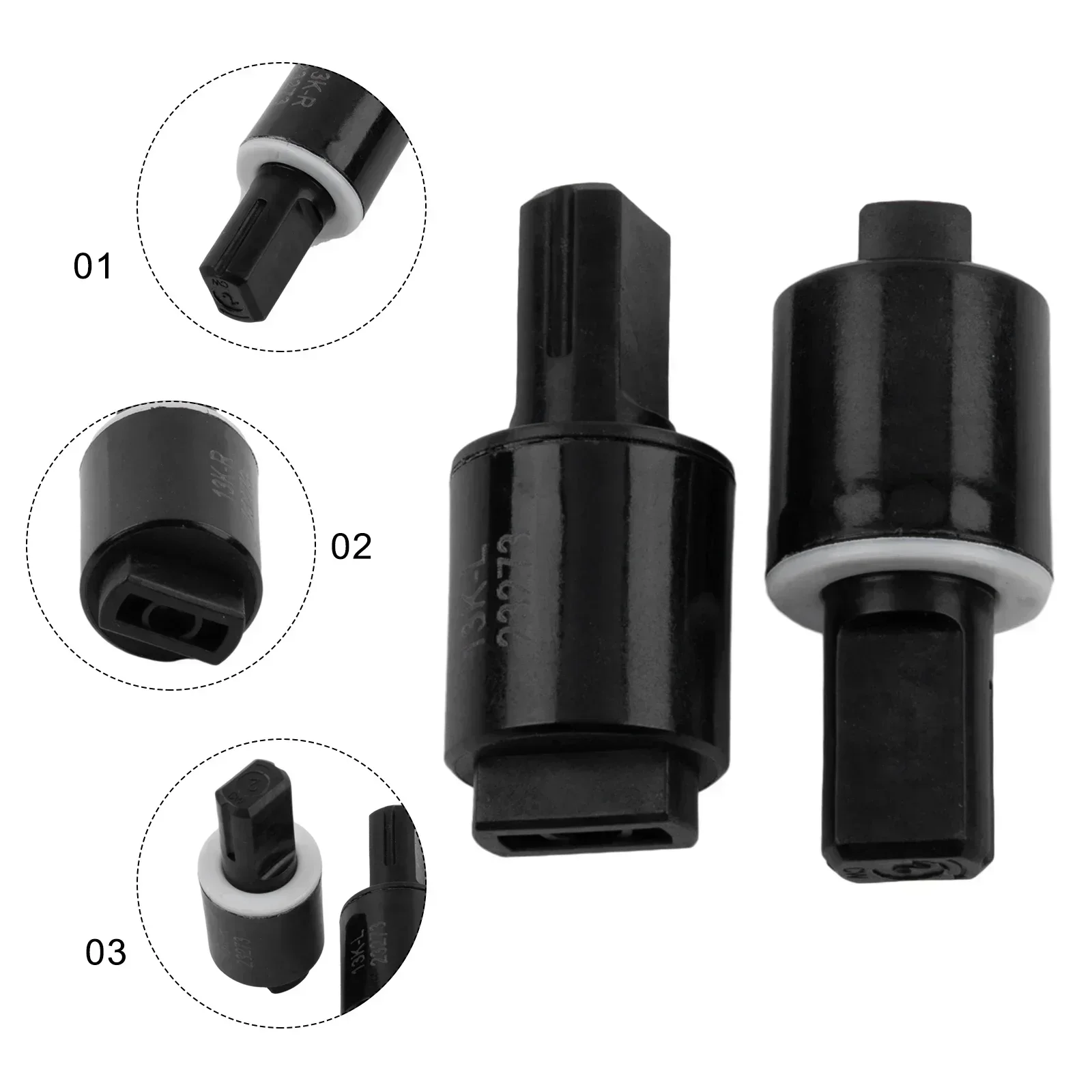2pcs Torque Damper Toilet S-Eat Rotary Damper Hydraulic Soft Close Rotary Slow Down Hinge Prevent Noise Impact Fixing Connector