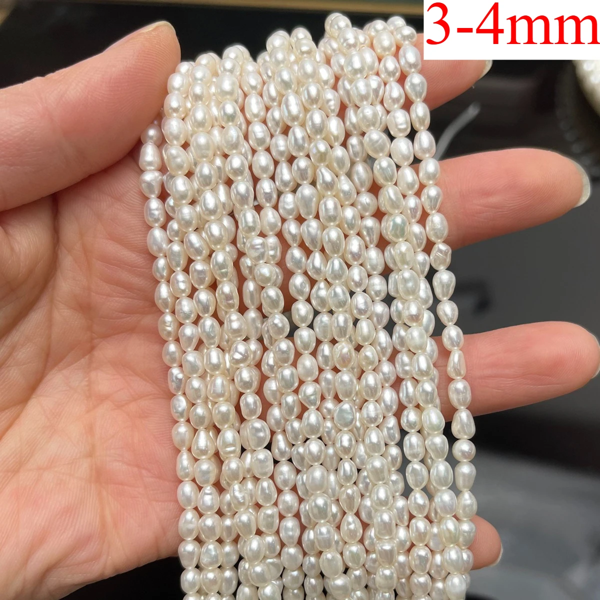 Kleine Süßwasserperle, 2–2,5 mm, lose Isolationsperlen, poliert, rund, für Schmuckherstellung, DIY-Halskette, Armband, Zubehör