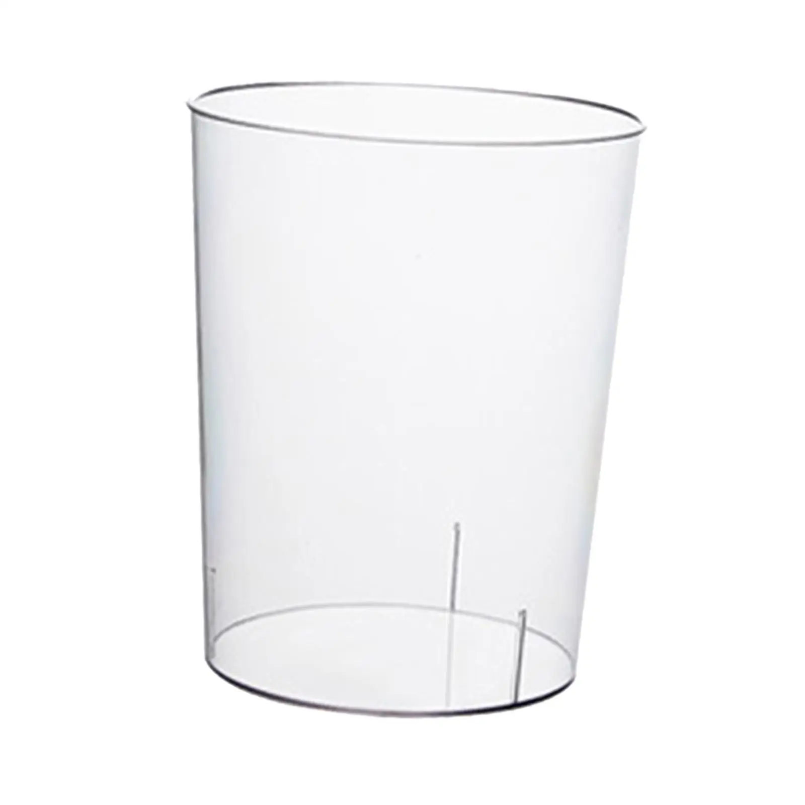 Trash Can Clear Wastebasket Waste Paper Basket for Dressing Table Bedroom