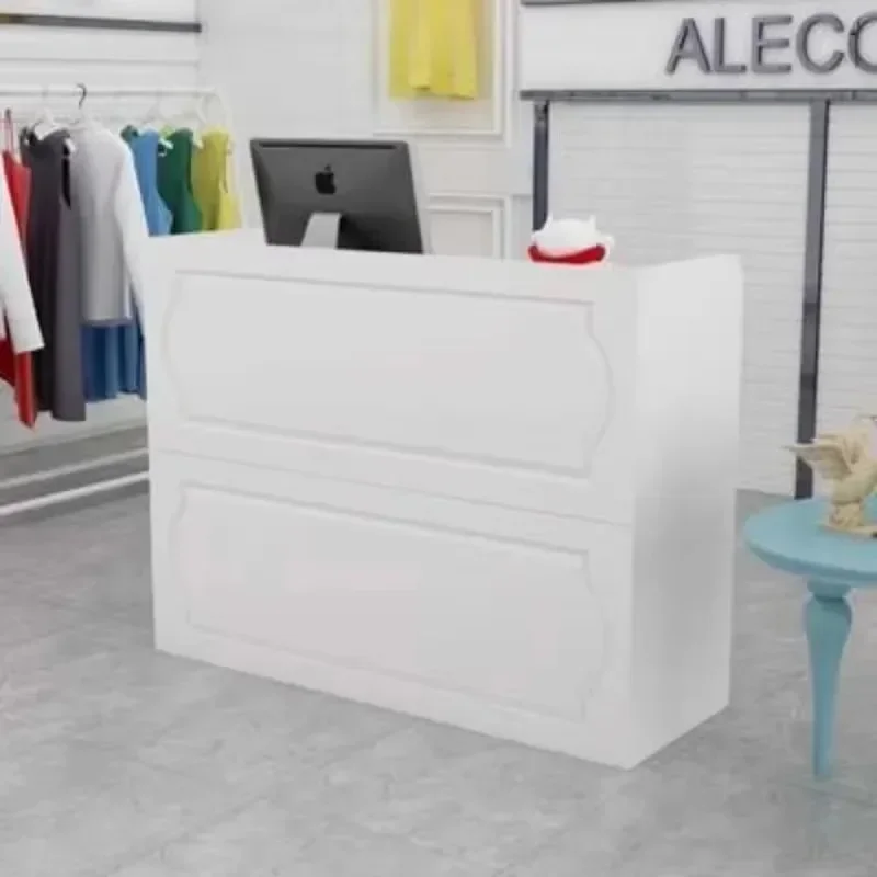 

Столы для роскошного салона, белая стильная кафедра для приема, небольшие стойки для приема, офисная красота, Mostrador Negocio, коммерческая мебель
